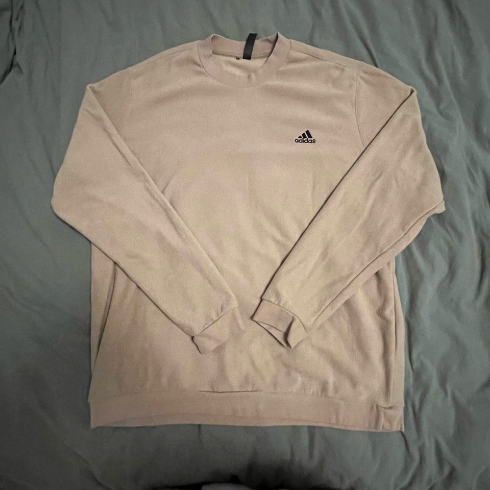 Adidas Men's Core Crewneck Golf Sweatshirt HI5847 US Size XL Tan/Beige